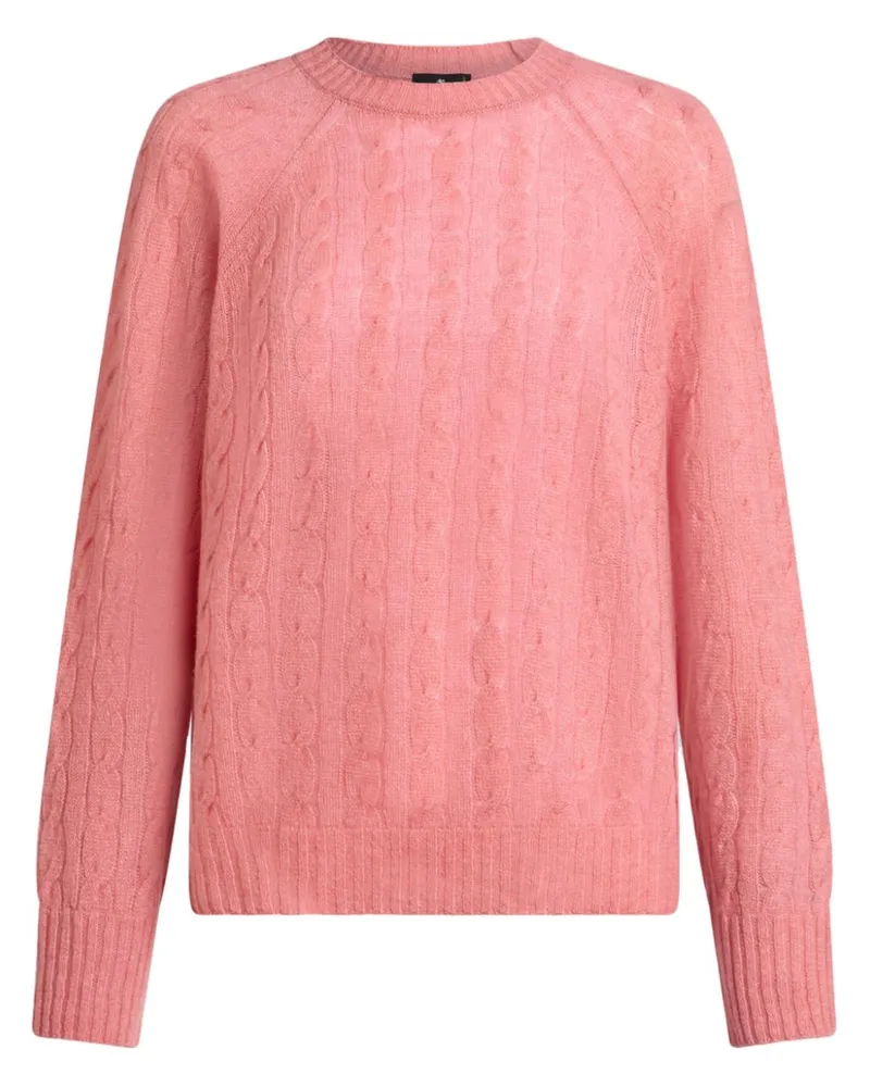 Etro Kaschmirpullover mit Zopfmuster - Rosa Rosa