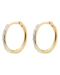 Monica Vinader 18kt Goldcreolen mit Diamanten Gold