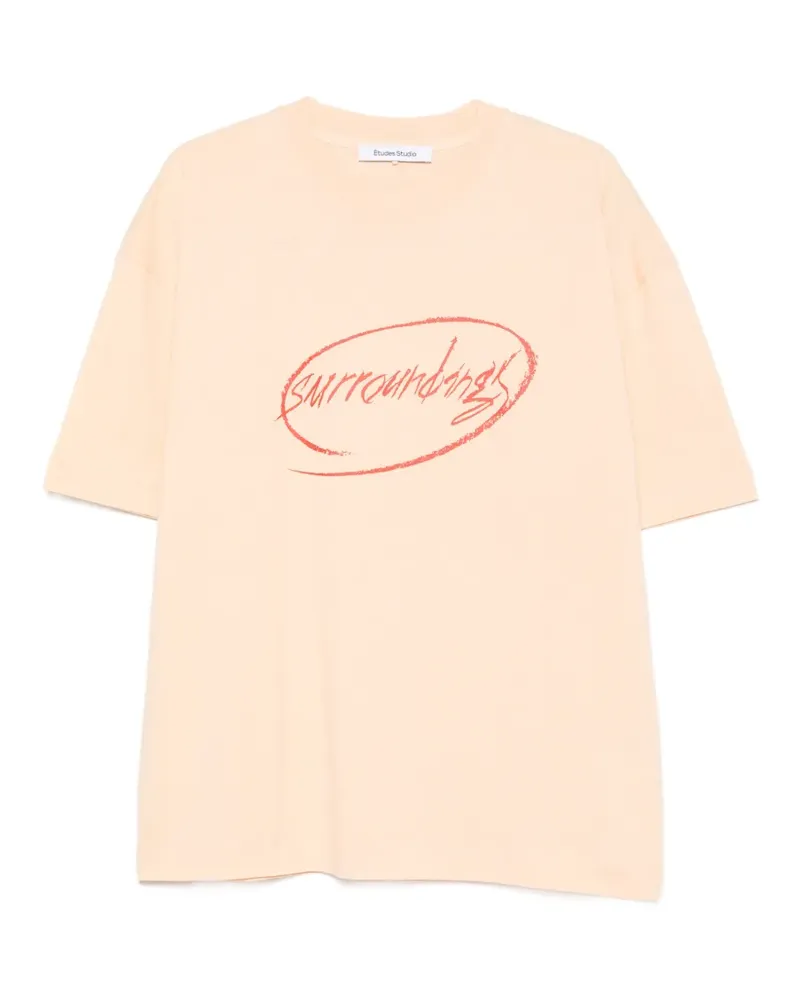 Études Studio surroundings graphic T-shirt - Nude Nude