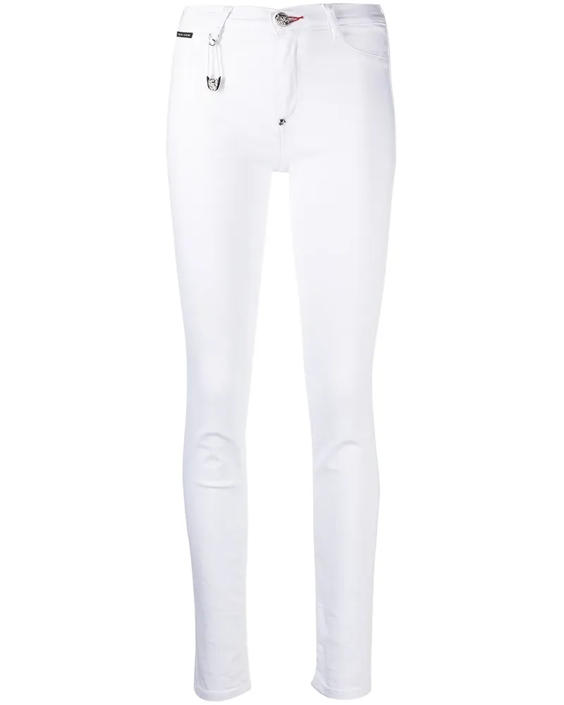 Philipp Plein Leggings mit hohem Bund - Weiß Weiß