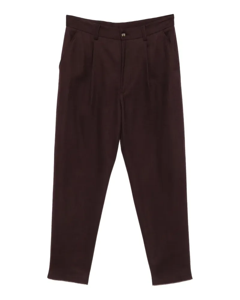 Eleventy pleated-front tailored trousers - Braun Braun