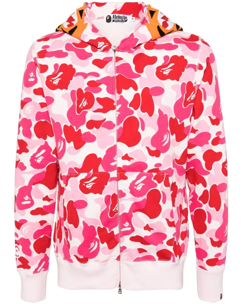 BAPE ABC Camo Kapuzenjacke Rosa