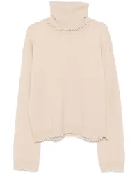 Uma Wang Pullover im Distressed-Look Nude