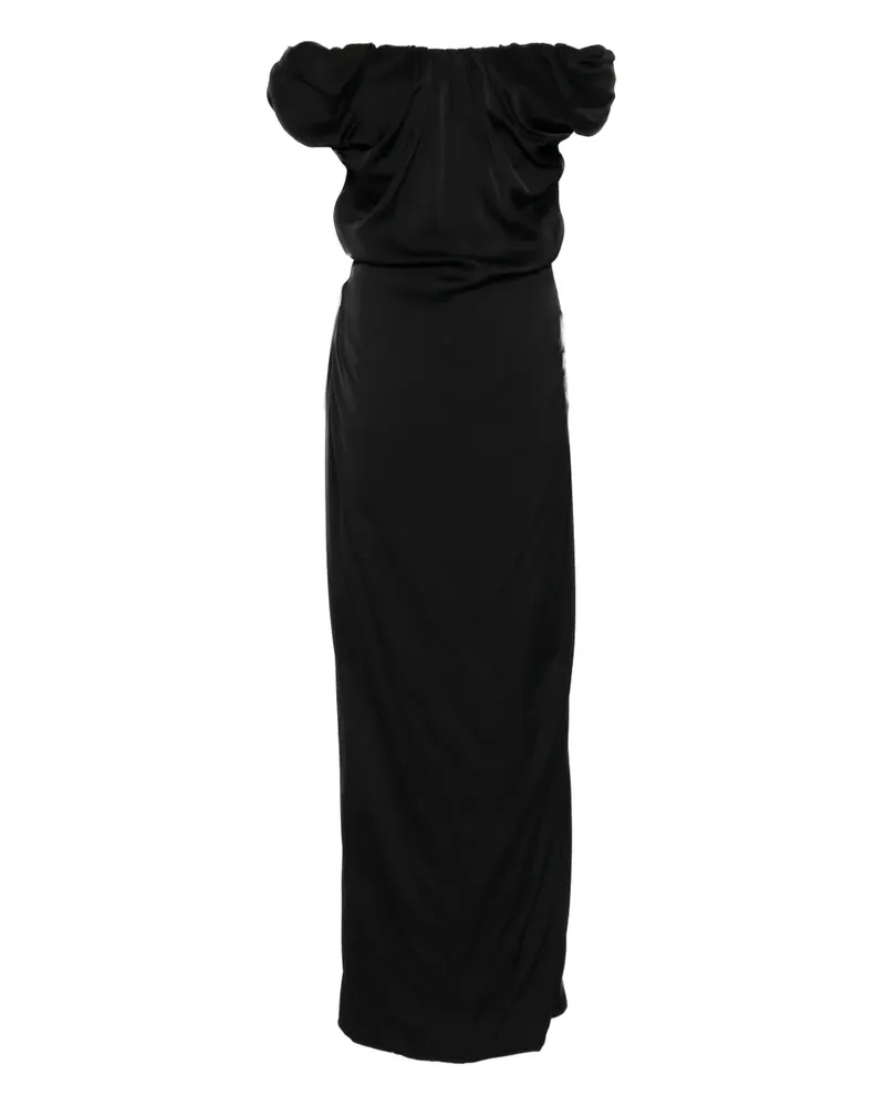 Vivienne Westwood Schulterfreies Ginnie Amber Maxikleid - Schwarz Schwarz