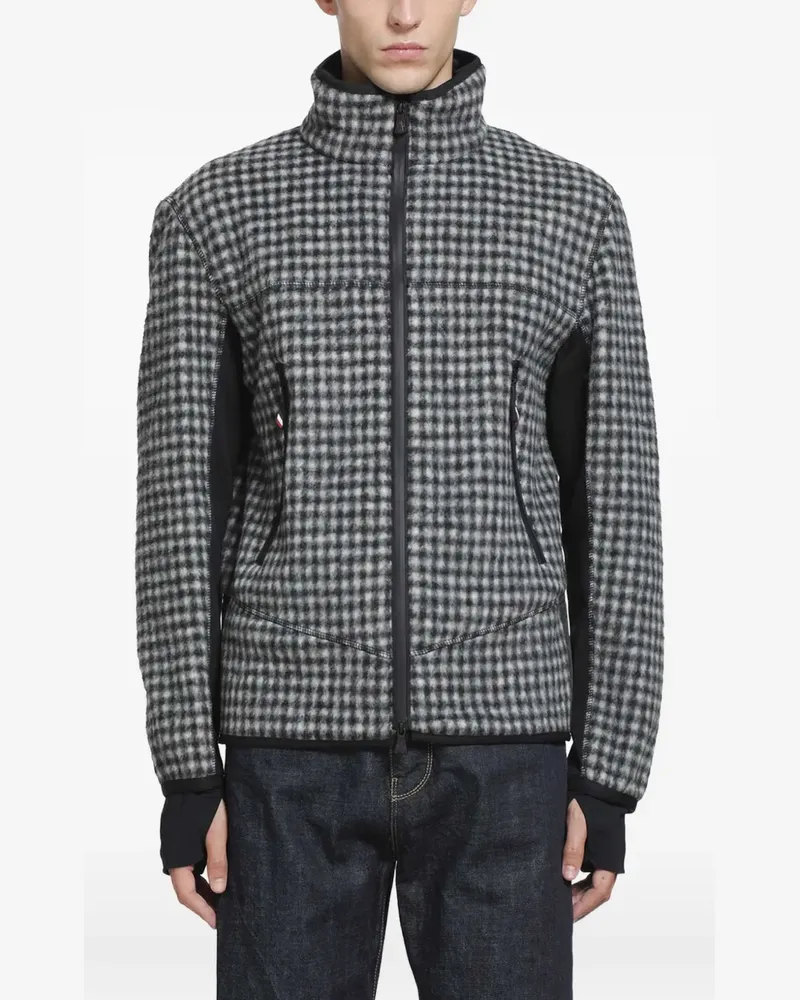 Moncler Vichy zip-up sweatshirt - Grau Grau