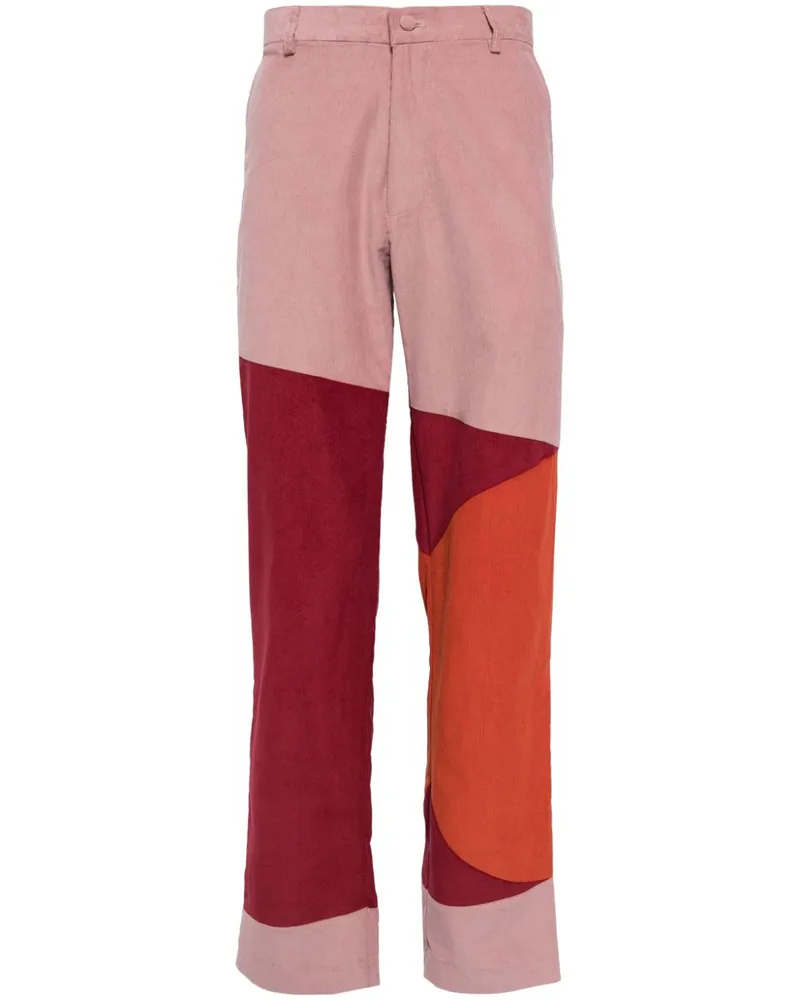 KidSuper Cordhose in Colour-Block-Optik Rosa