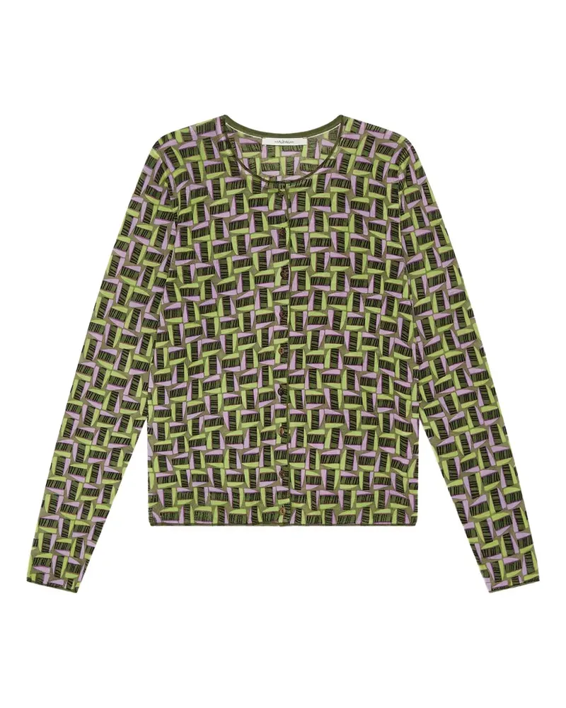 Maliparmi Gemusterter Cardigan - Grün Grün