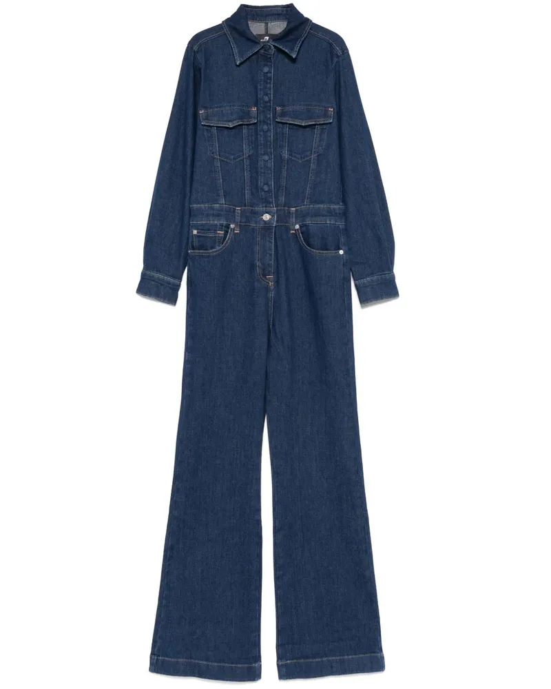 7 for all mankind Luxe Jumpsuit - Blau Blau