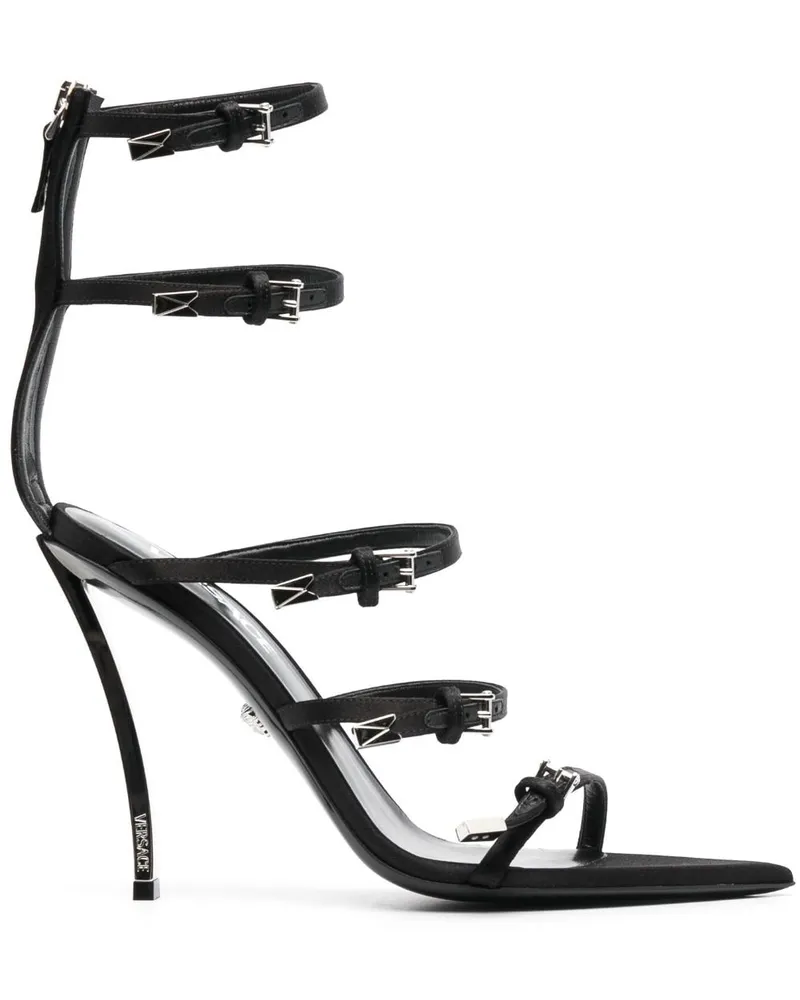 Versace Pin-Point Sandalen 120mm - Schwarz Schwarz