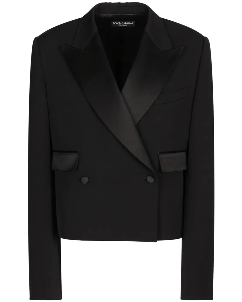 Dolce & Gabbana Blazer aus Gabardine - Schwarz Schwarz