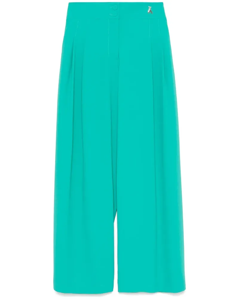 Patrizia Pepe Hose mit Faltendetail - Grün Grün