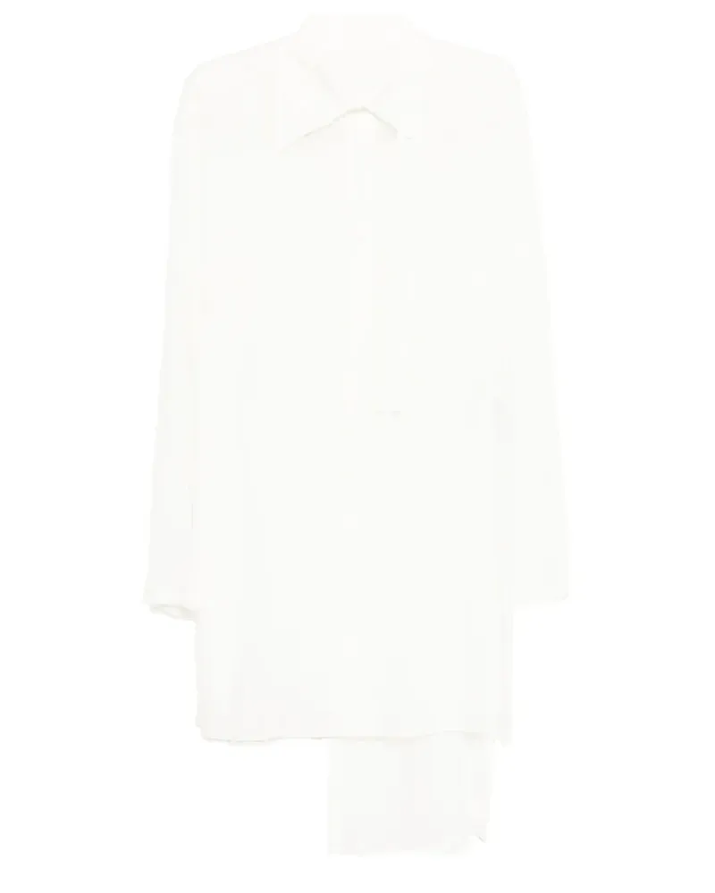 Yohji Yamamoto Hemd im Layering-Look - Nude Nude