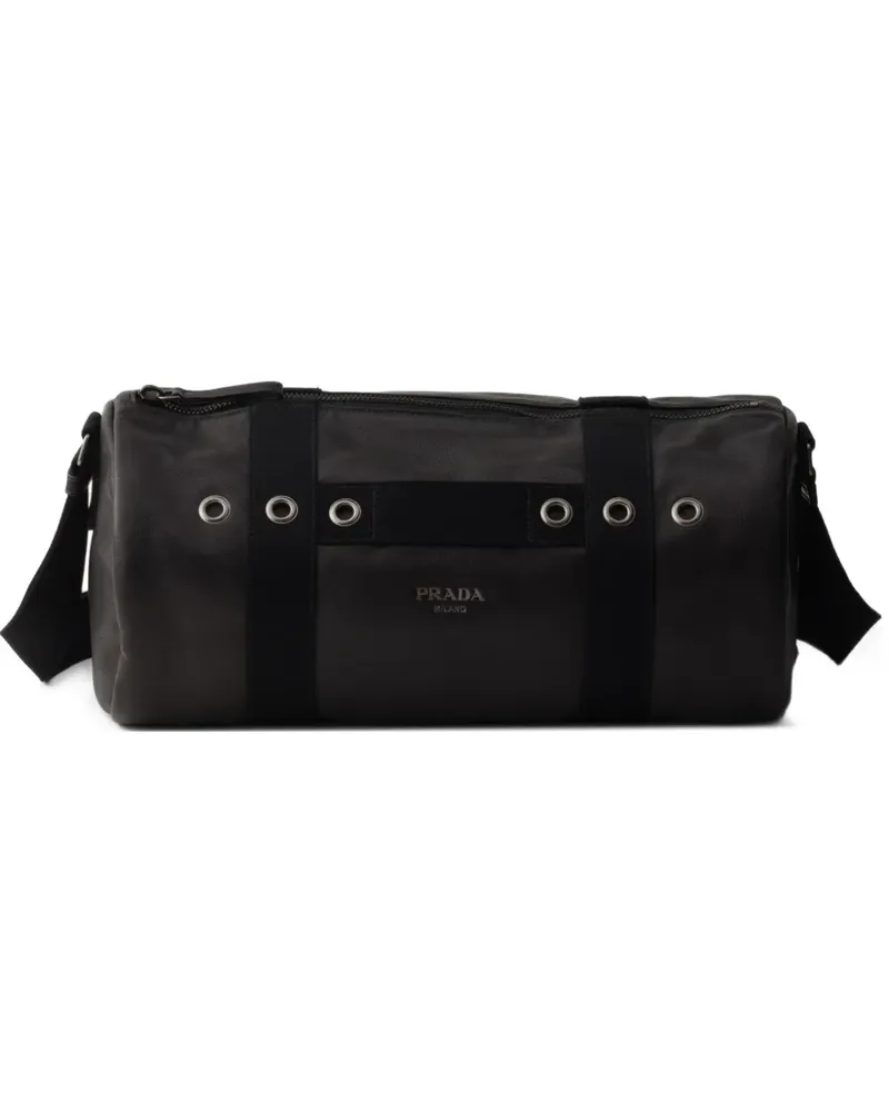 Prada Schultertasche aus Leder - Schwarz Schwarz