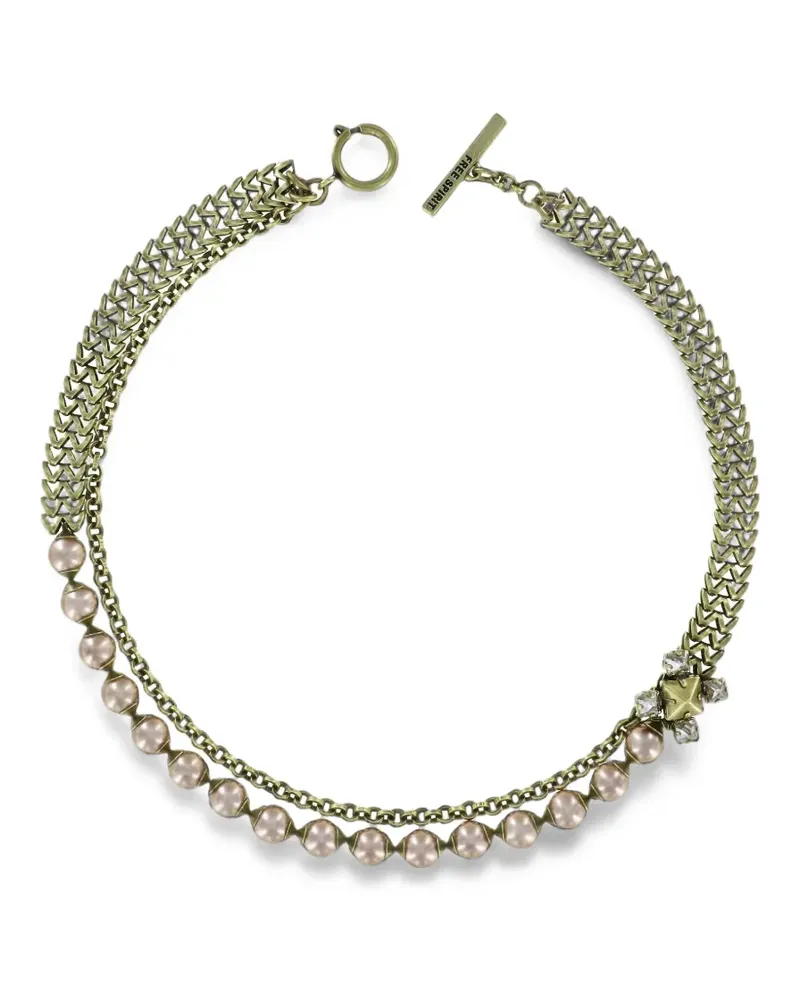KONPLOTT Free Spirit layered beaded necklace - Gold Gold