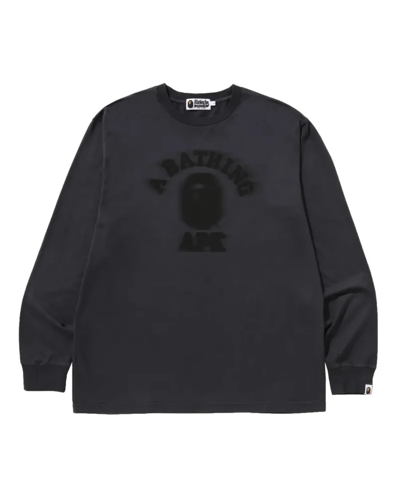 BAPE Klassisches Langarmshirt - Grau Grau