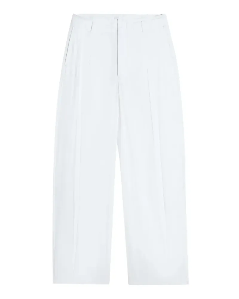 Christophe Lemaire Palazzohose mit Falteneinsatz - Weiß Weiß