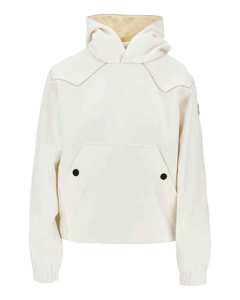 Moncler Hoodie mit Logo-Patch - Nude Nude