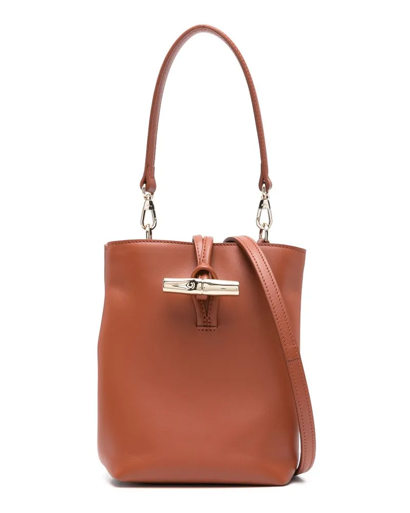 Longchamp Mini Le Roseau Beuteltasche - Braun Braun