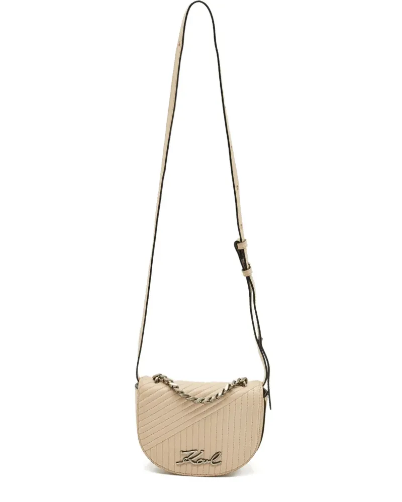 Karl Lagerfeld Gesteppte Umhängetasche - Nude Nude