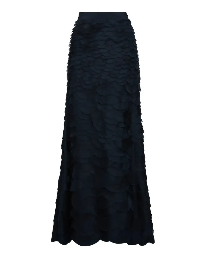 TWP Everlasting Love Maxirock mit Kaskaden-Effekt - Blau Blau