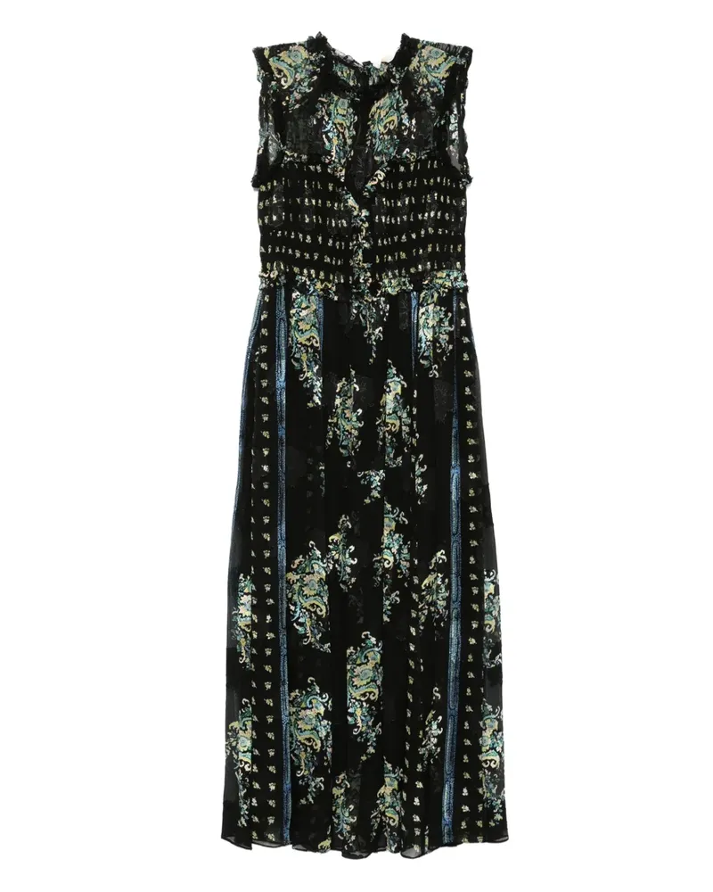 Ulla Johnson Ärmelloses Kleid - Schwarz Schwarz