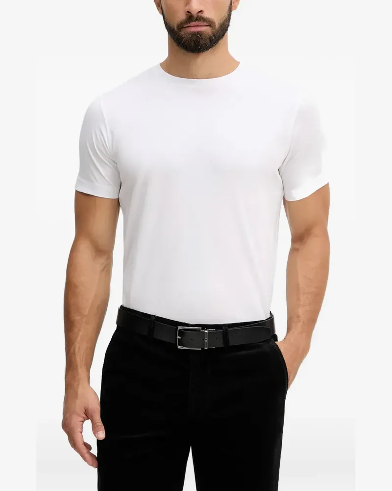 Karl Lagerfeld logo-print crew-neck T-shirt - Weiß Weiß