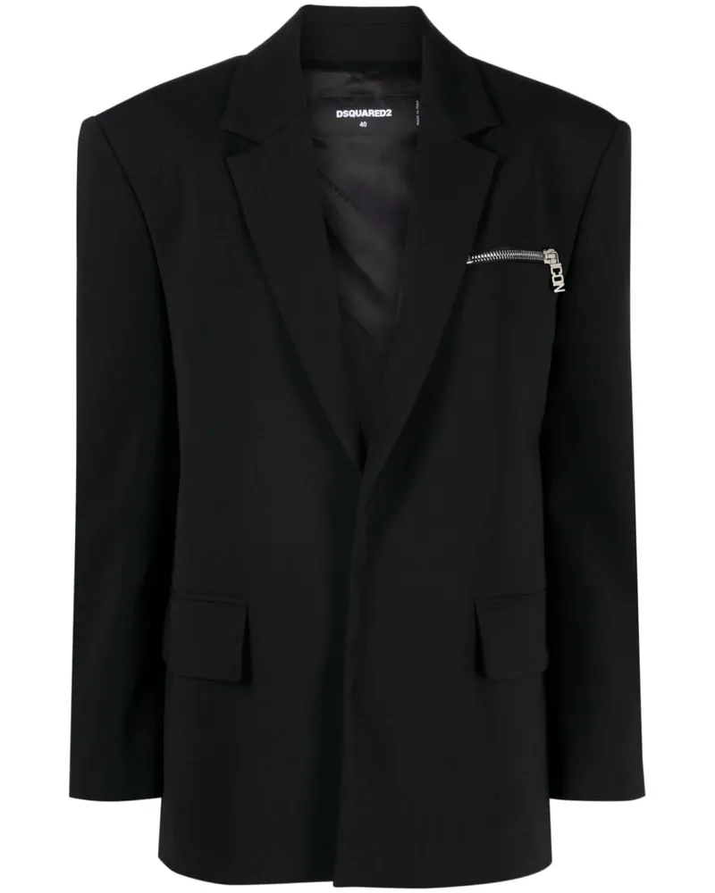 Dsquared2 Einreihiger Blazer Schwarz