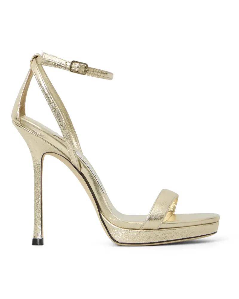 Jimmy Choo Kove Plateau-Sandalen aus Platin 120mm - Gold Gold