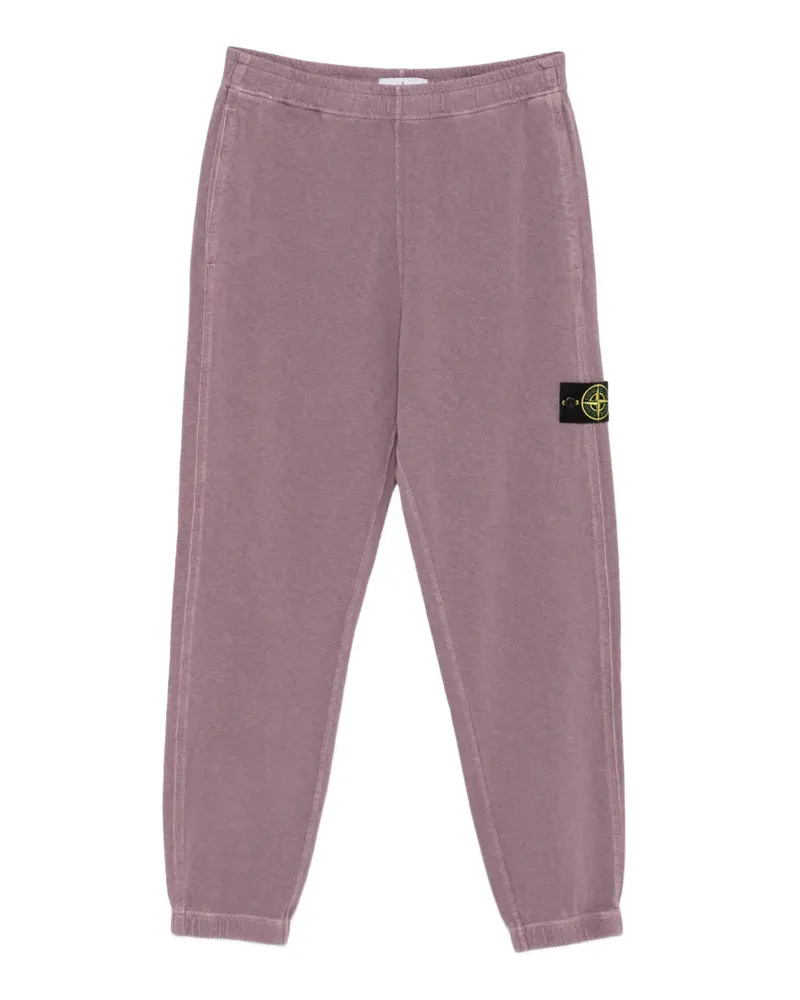 Stone Island logo-patch track pants - Violett Violett