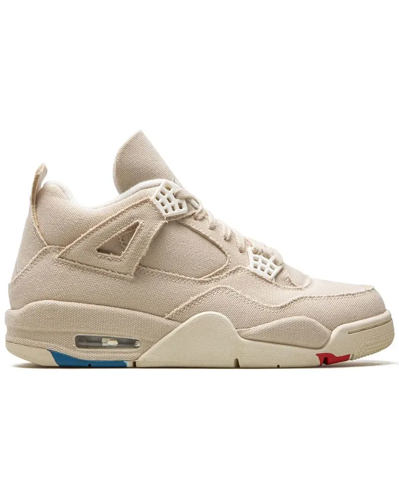 Jordan Air  4 Canvas Sneakers - Nude Nude