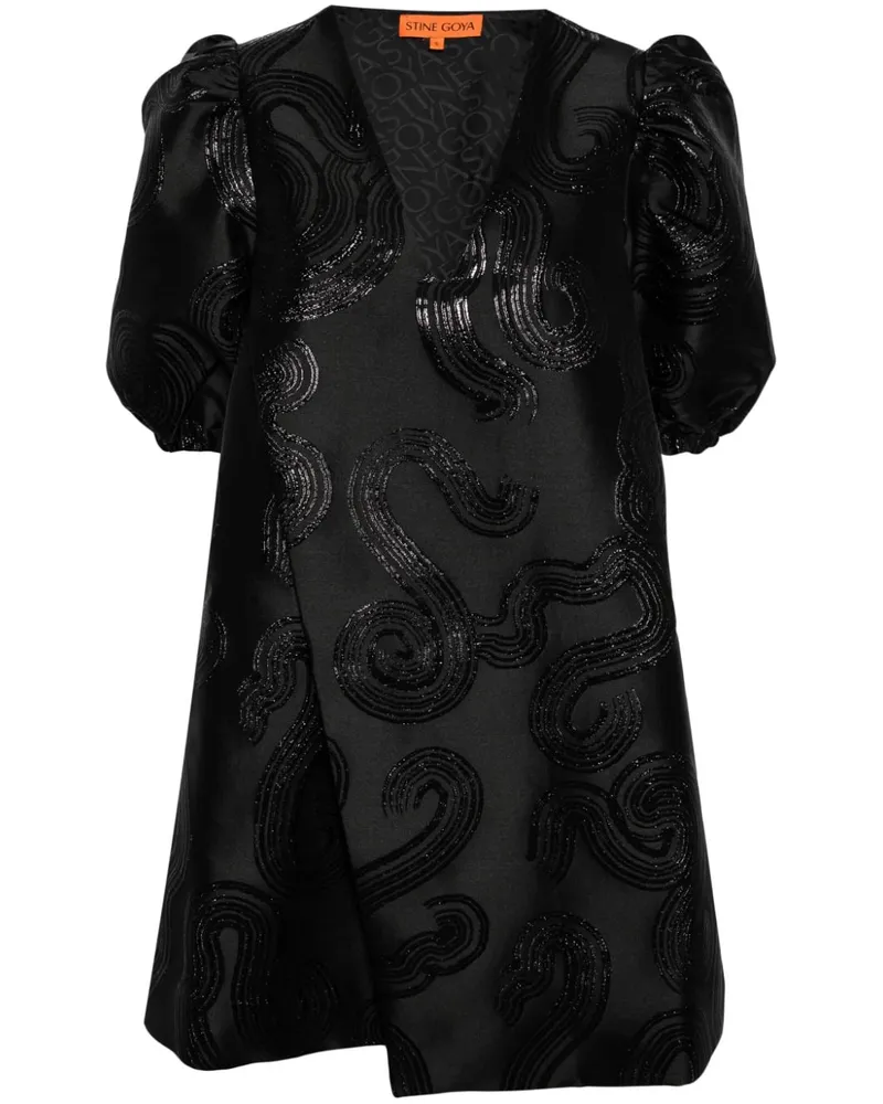 Stine Goya Brethel Minikleid - Schwarz Schwarz