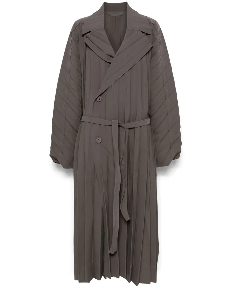 Issey Miyake Edge Mantel - Grau Grau