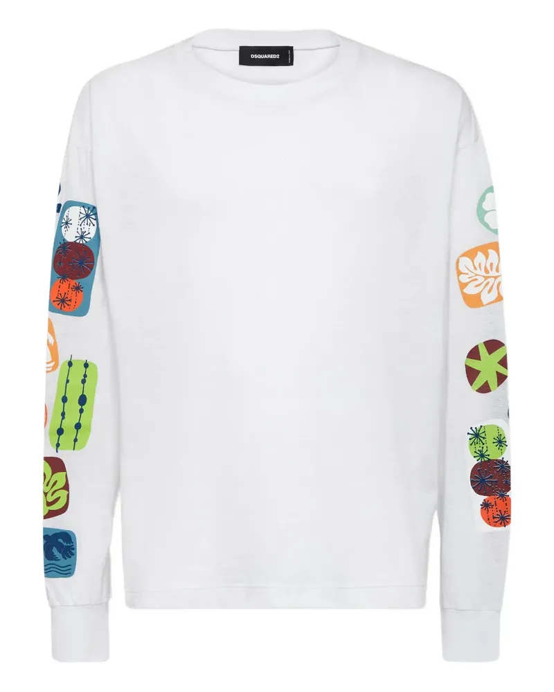 Dsquared2 Summer Lovers T-Shirt - Weiß Weiß