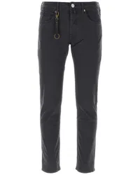 Incotex Straight-Leg-Jeans mit Logo-Patch Grau