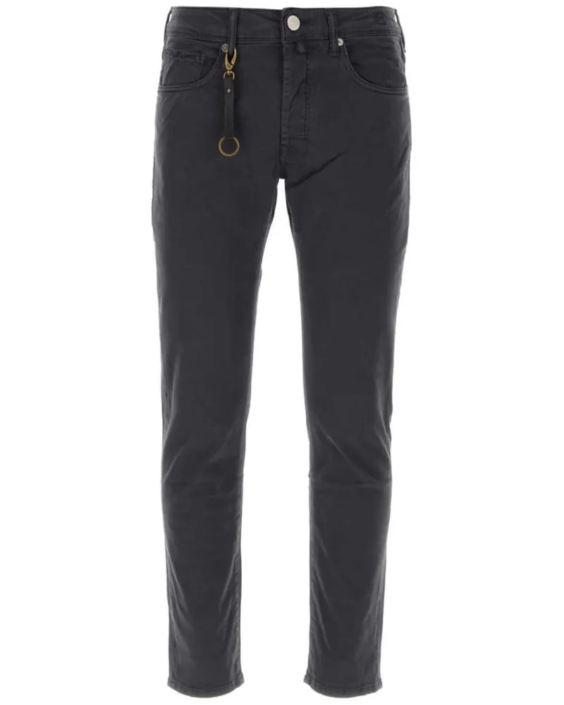 Incotex Straight-Leg-Jeans mit Logo-Patch - Grau Grau