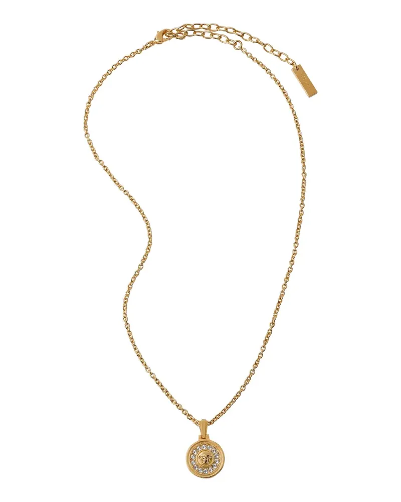 Versace Medusa crystal necklace - Gold Gold