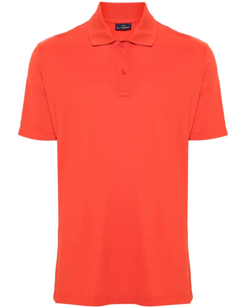 Paul & Shark Poloshirt aus Pikee Rot