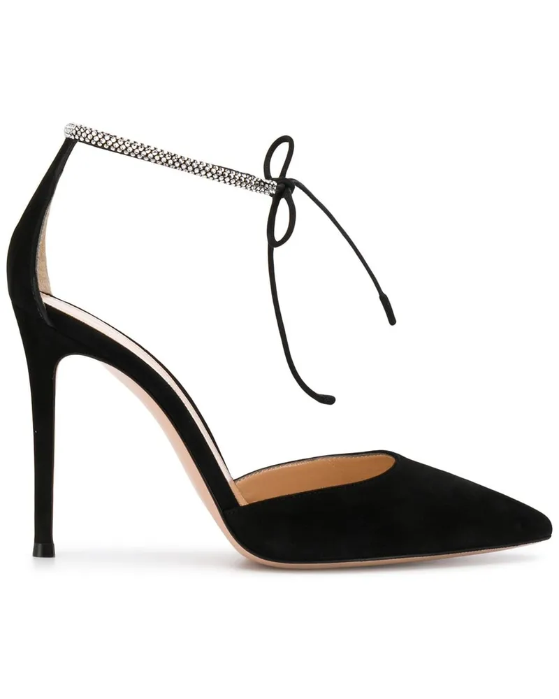 Gianvito Rossi Pumps mit Kristallen - Schwarz Schwarz