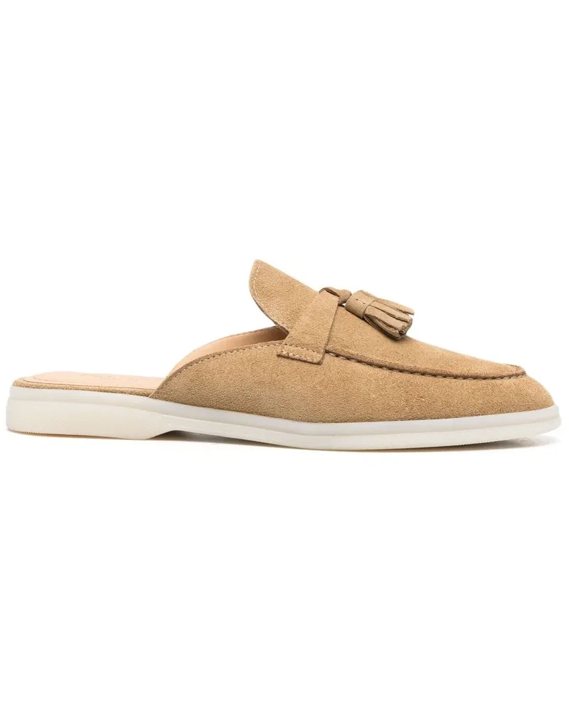 Scarosso Mules aus Wildleder - Nude Nude
