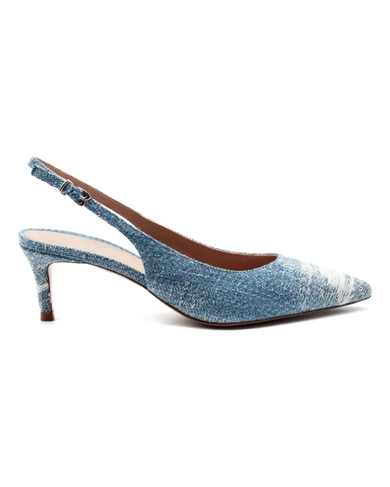 FESTA Milano Bruny Jeans-Pumps mit spitzer Schnalle - Blau Blau