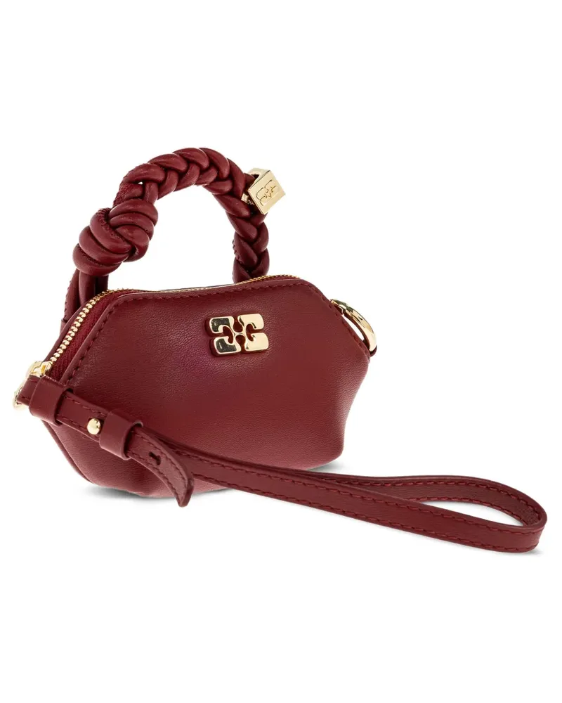 Ganni Handtasche mit Flechtriemen - Rot Rot