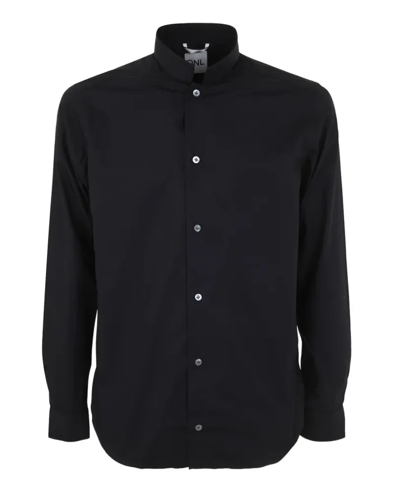 DNL mock-collar shirt - Schwarz Schwarz