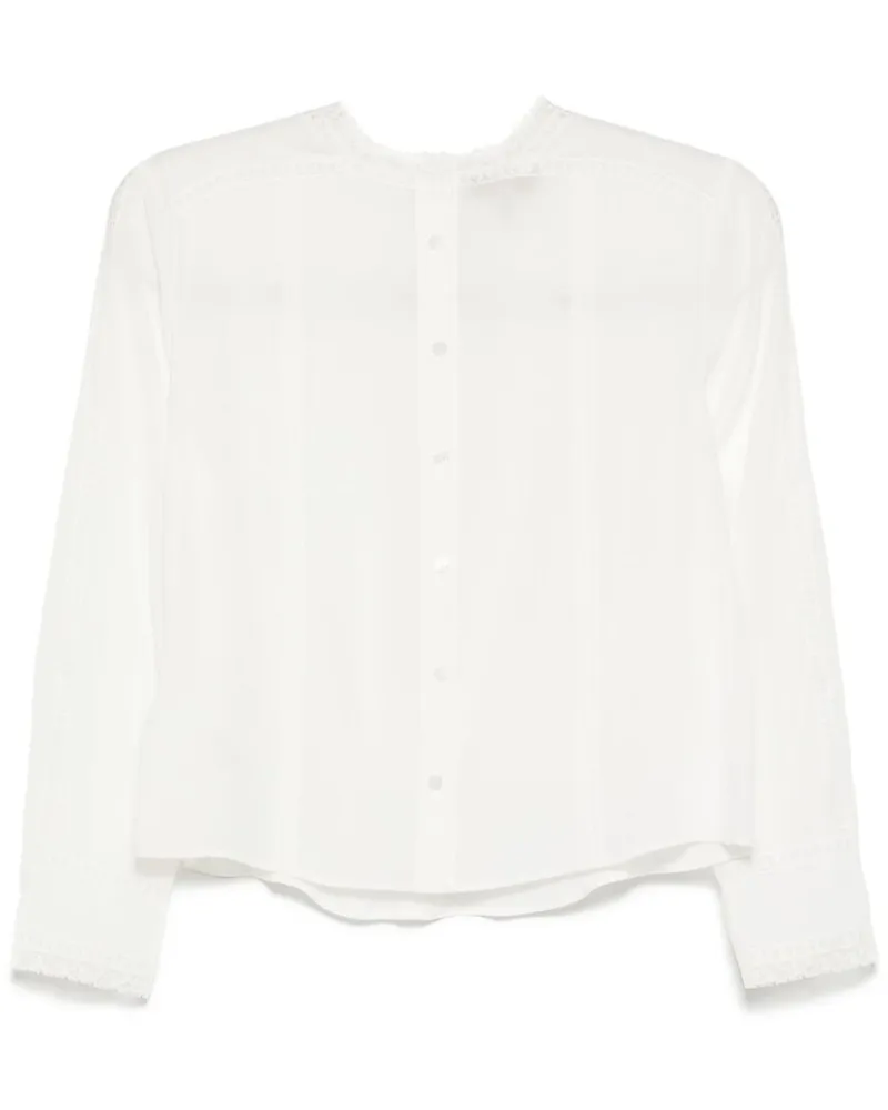SHIATZY CHEN Oberteil mit Chiffon-Stickerei - Weiß Weiß