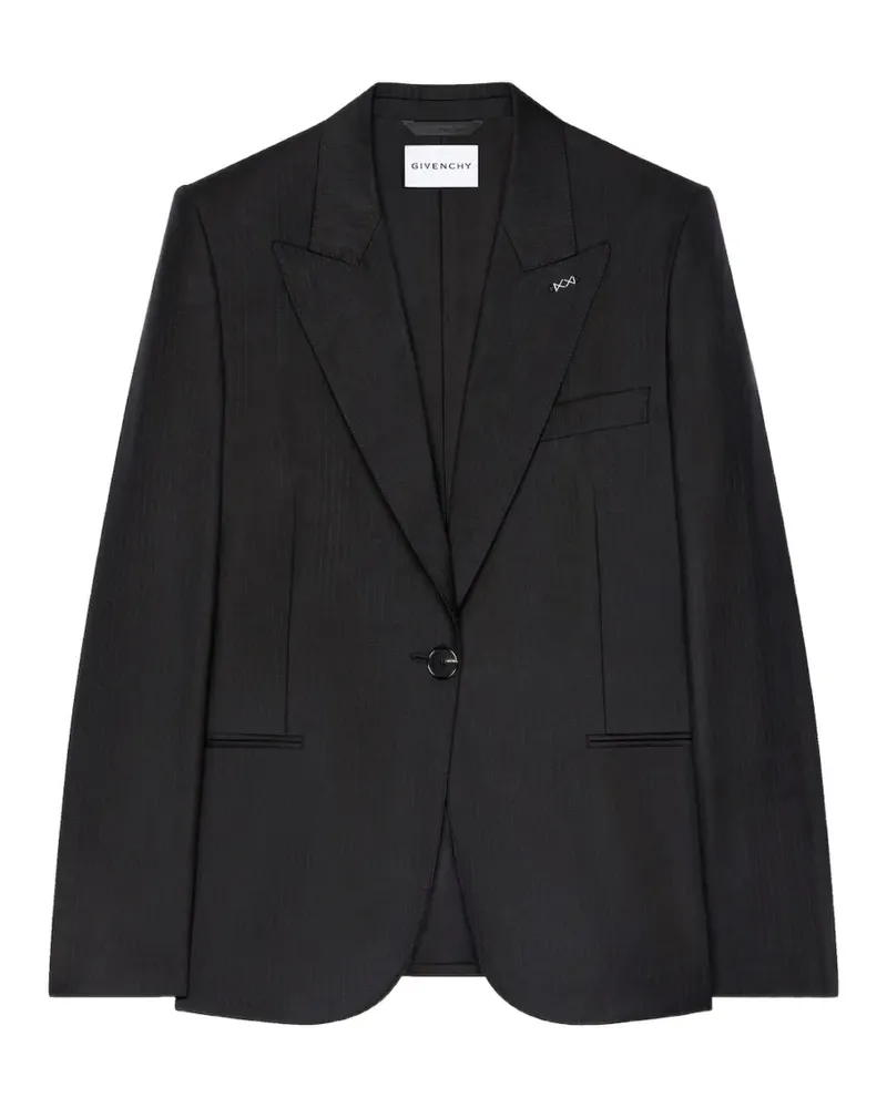 Givenchy Einreihiges Sakko - Schwarz Schwarz