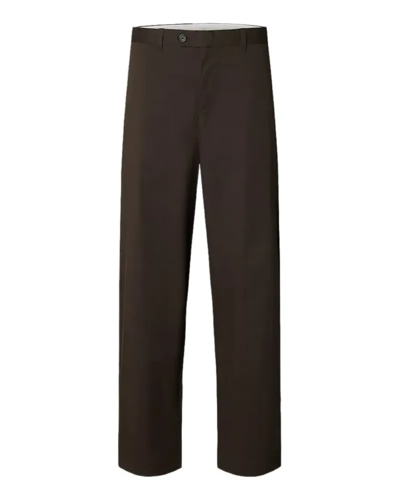 Selected Axel Jari wide-leg trousers - Braun Braun