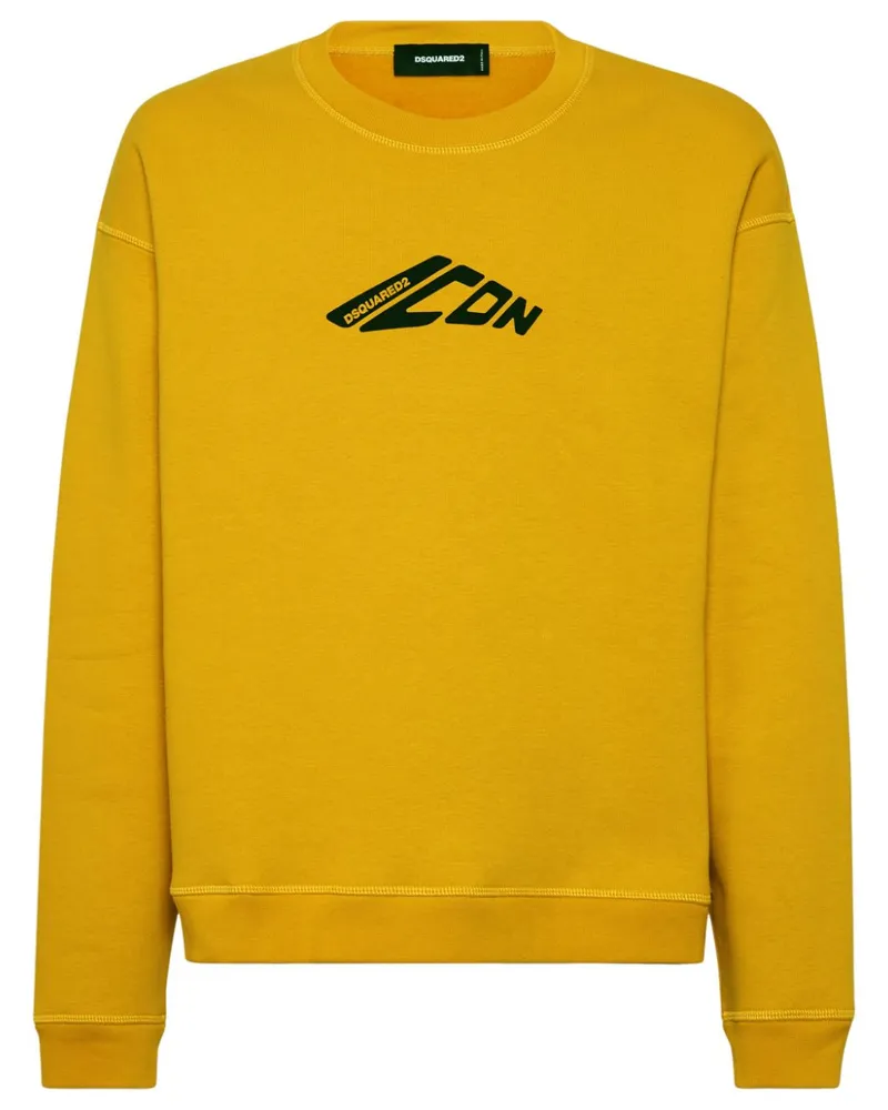 Dsquared2 Sweatshirt mit "Icon"-Print - Gelb Gelb