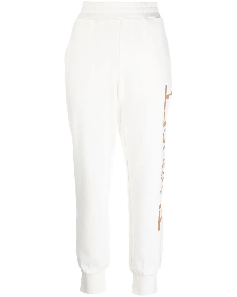 Twin-Set Jogginghose mit Logo-Print - Weiß Weiß