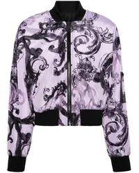 Versace Jeans Wendbare Watercolor Couture Bomberjacke Violett