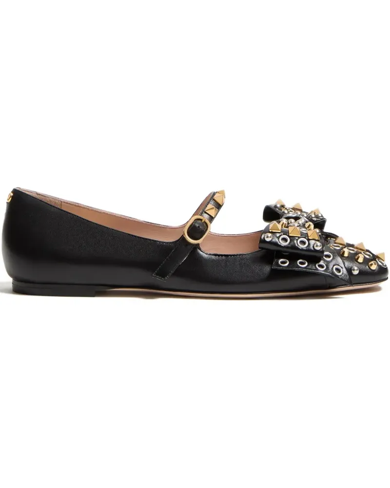Valentino Garavani Bowow Mary-Jane Ballerinas - Schwarz Schwarz