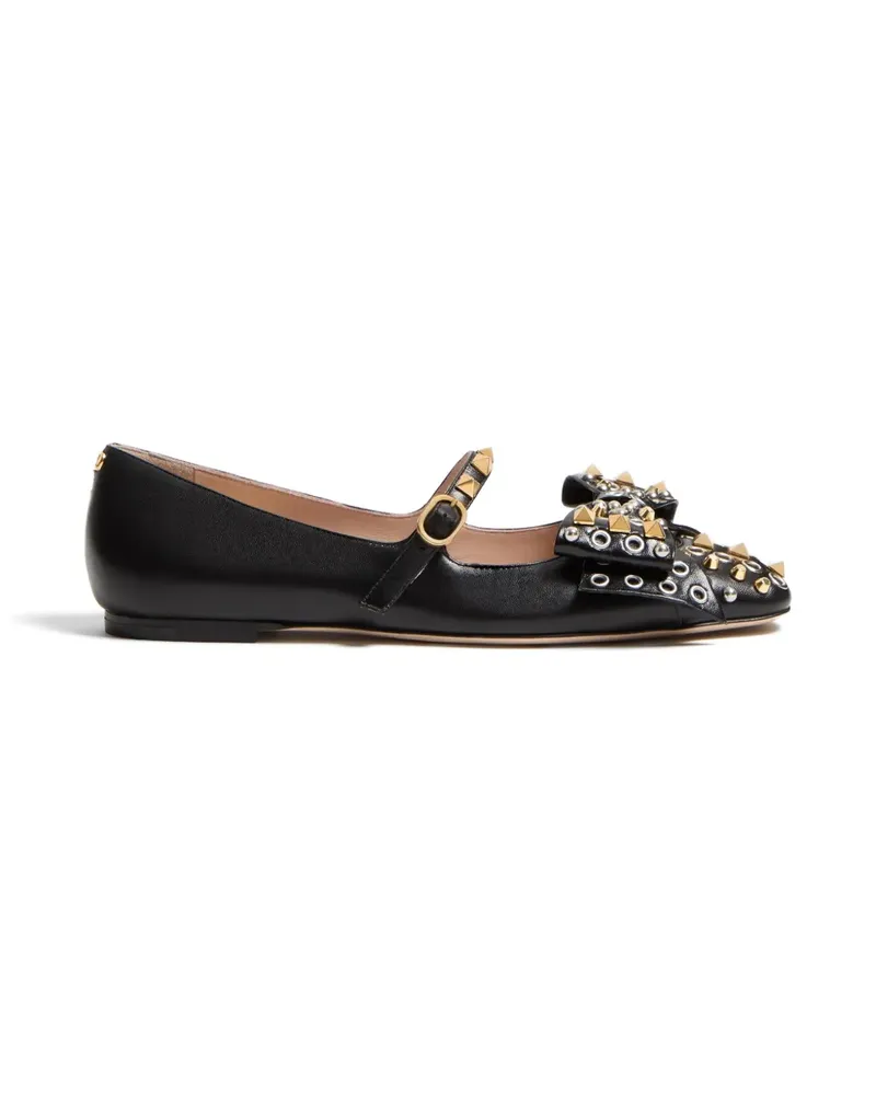 Valentino Garavani Bowow Mary-Jane Ballerinas - Schwarz Schwarz